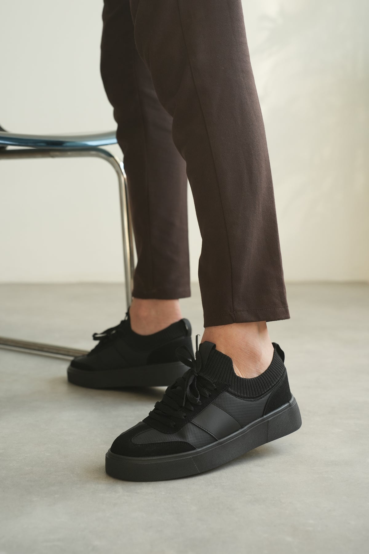 ZRK-N010 Premium Siyah Günlük Casual Erkek Spor Ayakkabı