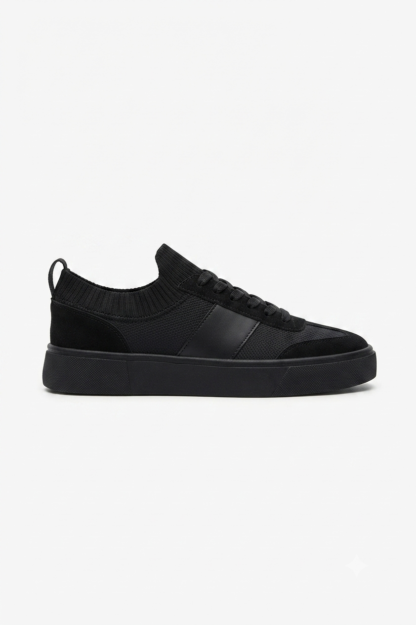ZRK-N010 Premium Siyah Günlük Casual Erkek Spor Ayakkabı