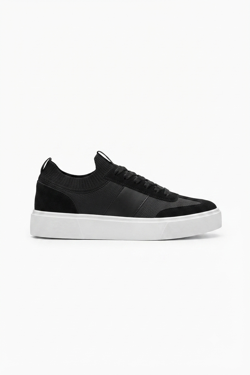 ZRK-N010 Premium Siyah Beyaz Günlük Casual Erkek Spor Ayakkabı