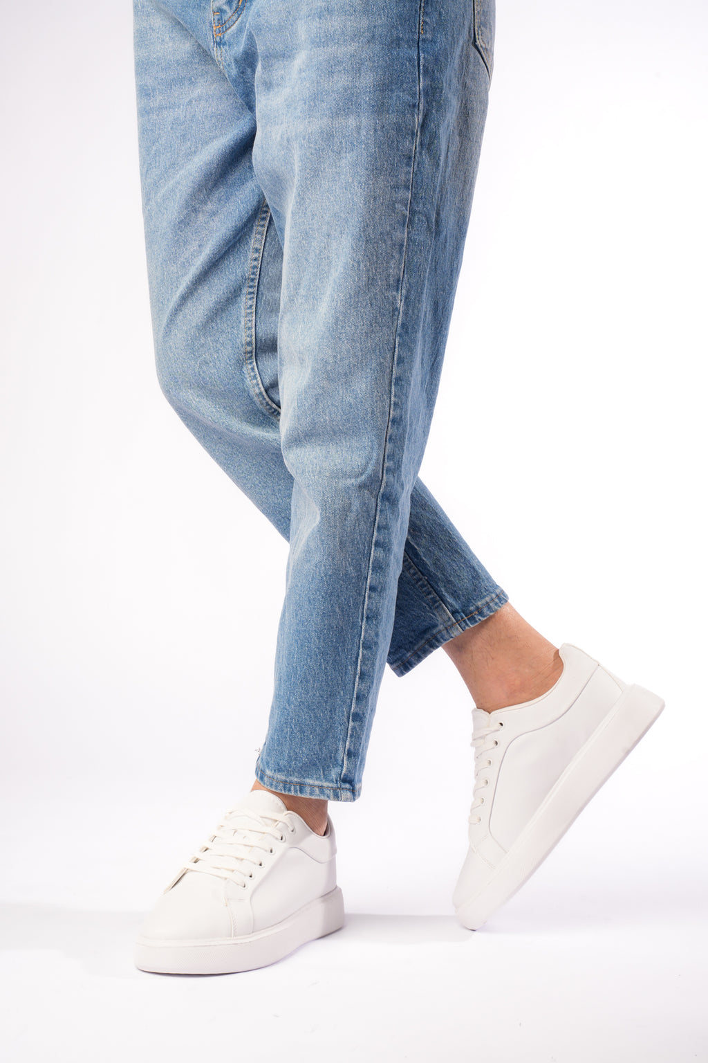 ZRK-N08 Yüksek Kalite Beyaz Bağcıklı Günlük Erkek Sneaker