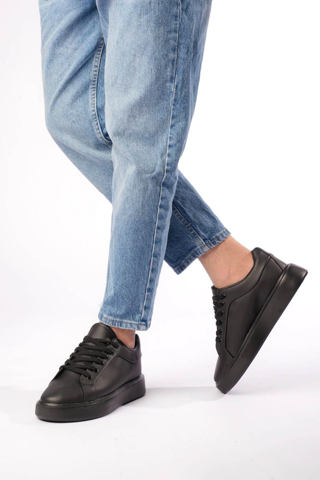 ZRK-08 Premium Siyah Basic Ortopedik Erkek Sneaker