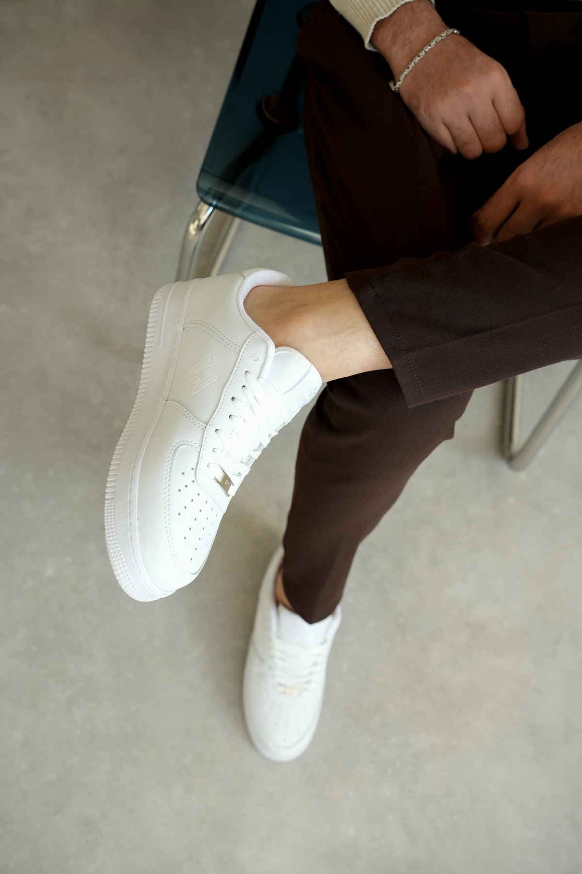 ZRK-N09 Premium Beyaz Günlük Erkek Sneakers