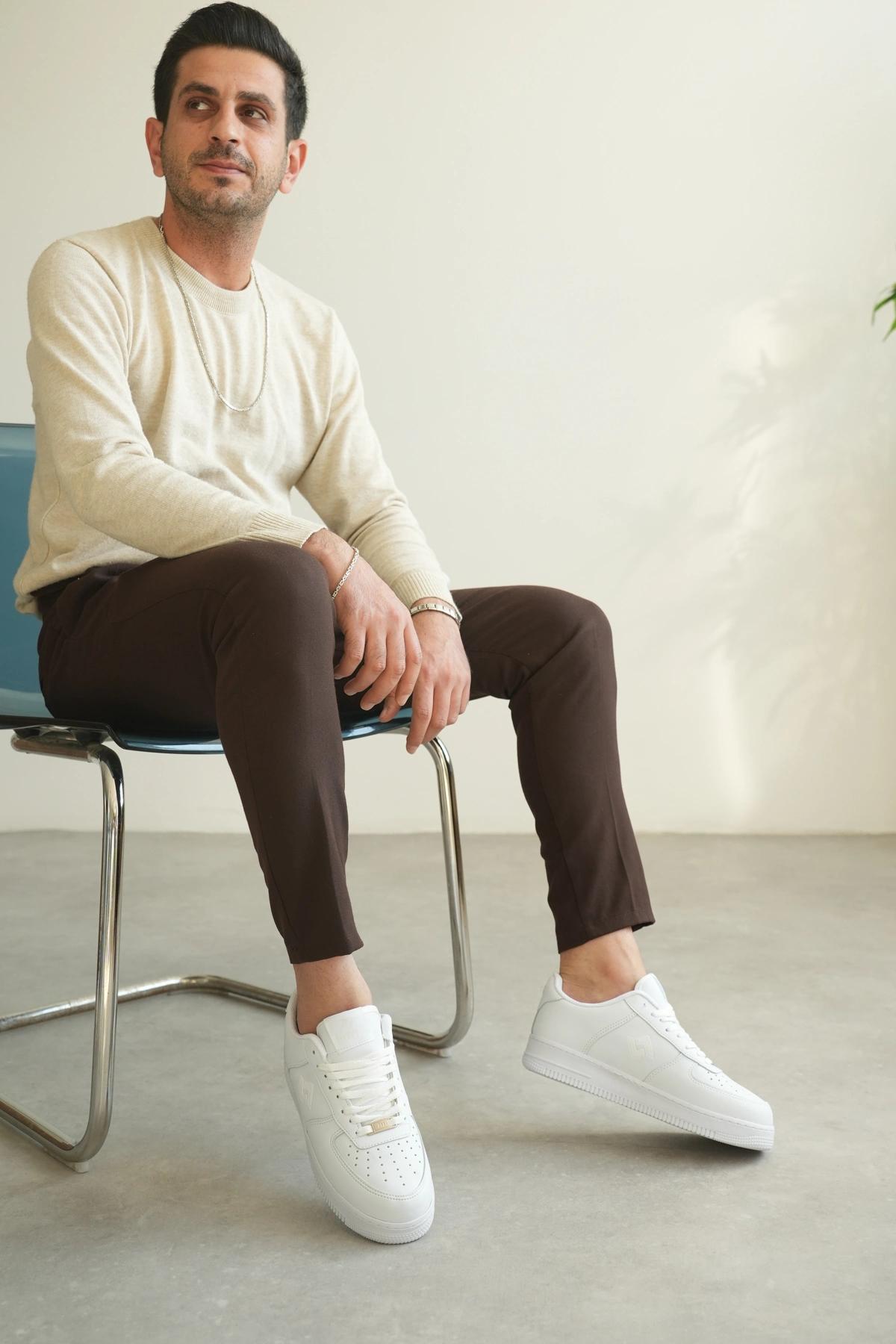 ZRK-N09 Premium Beyaz Günlük Erkek Sneakers