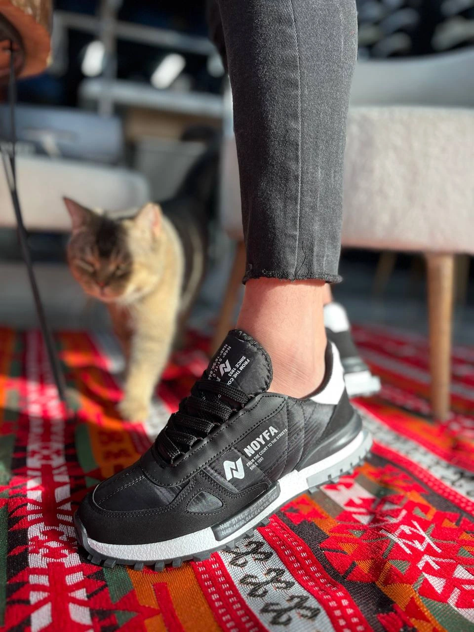 ZRK-N1 Premium Siyah Bağcıklı Günlük Erkek Sneaker
