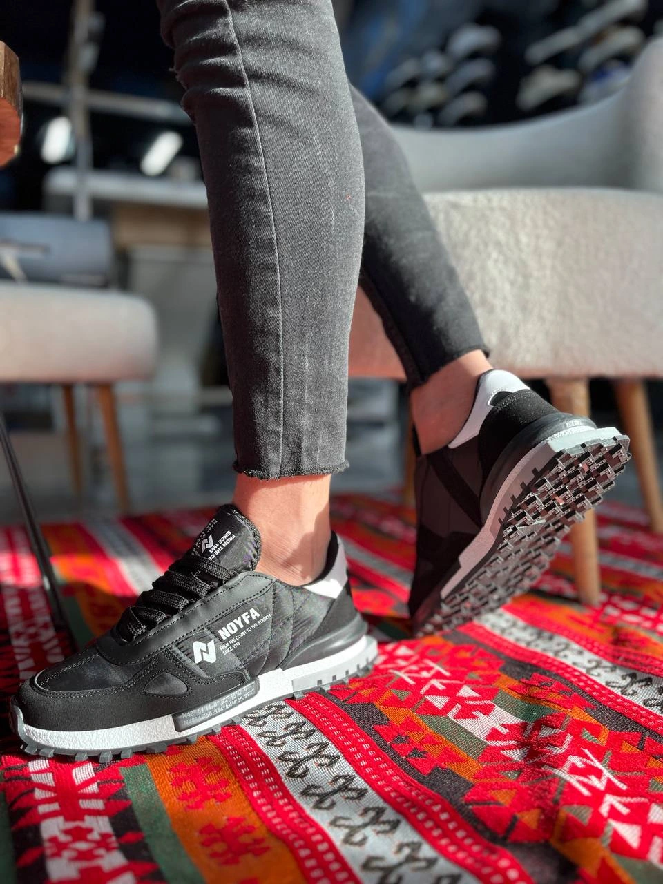 ZRK-N1 Premium Siyah Bağcıklı Günlük Erkek Sneaker
