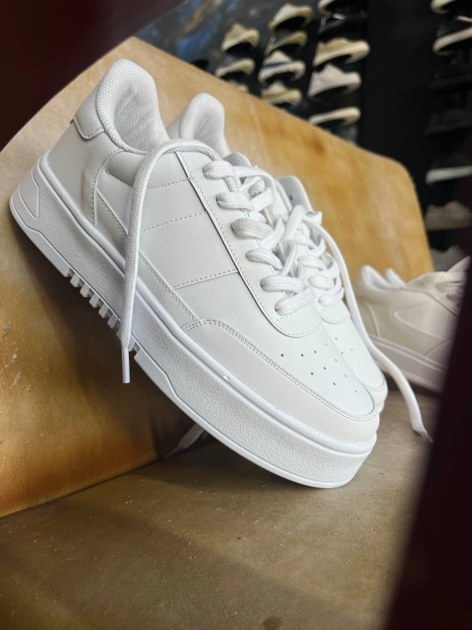 ZRK-N2 Yüksek Kalite Kalın Taban Beyaz Comfort Erkek Sneaker