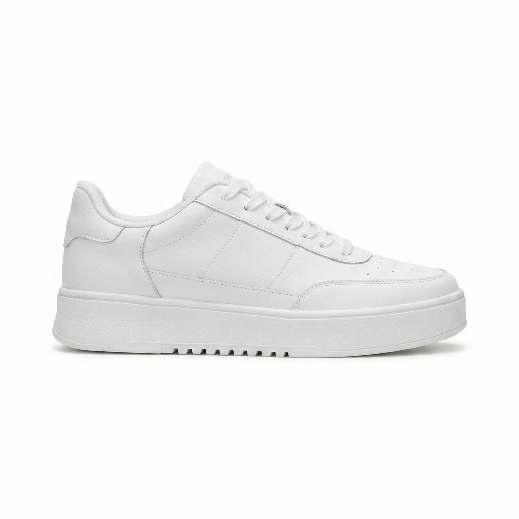 ZRK-N2 Yüksek Kalite Beyaz Kalın Taban Erkek Sneaker