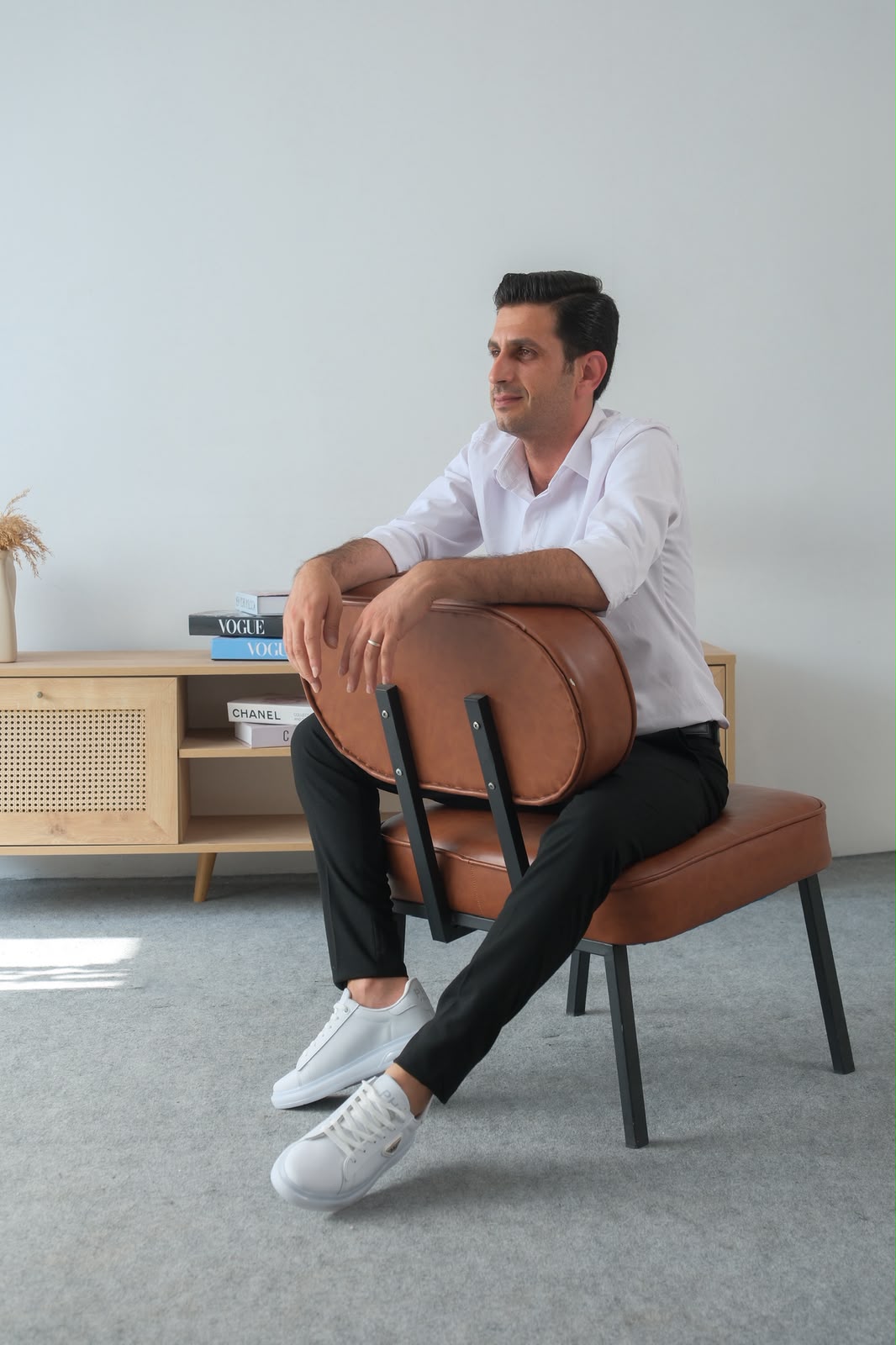 ZRK-PH2 Premium Yüksek Kalite Beyaz Jel Taban Bağcıklı Günlük Erkek Sneakers