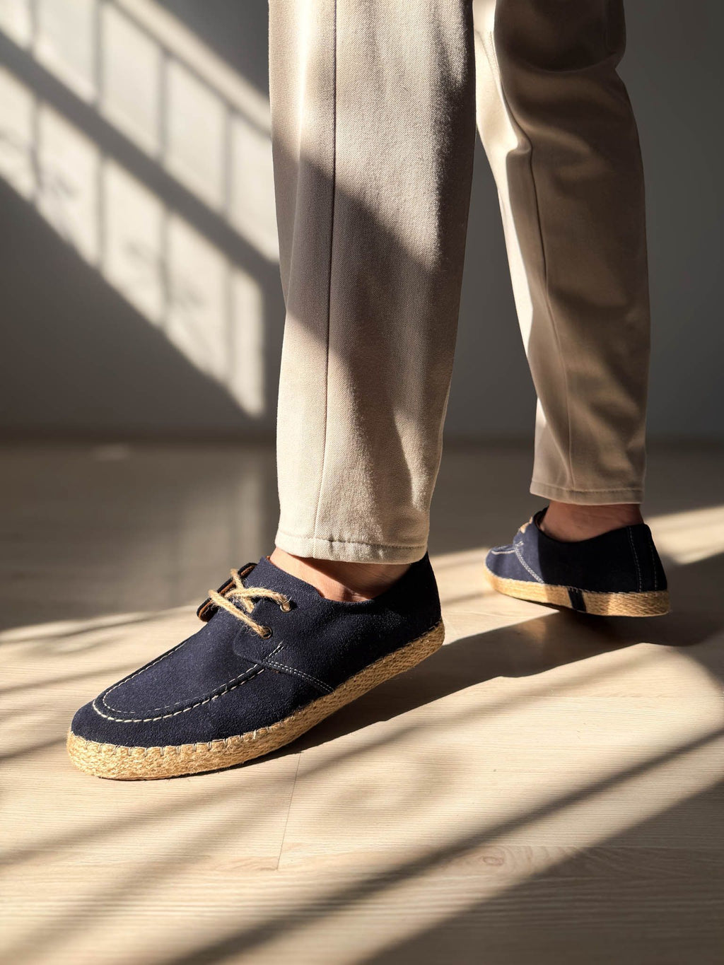 ZRK-T36 Premium Üst Kalite Lacivert Klasik Erkek Espadril