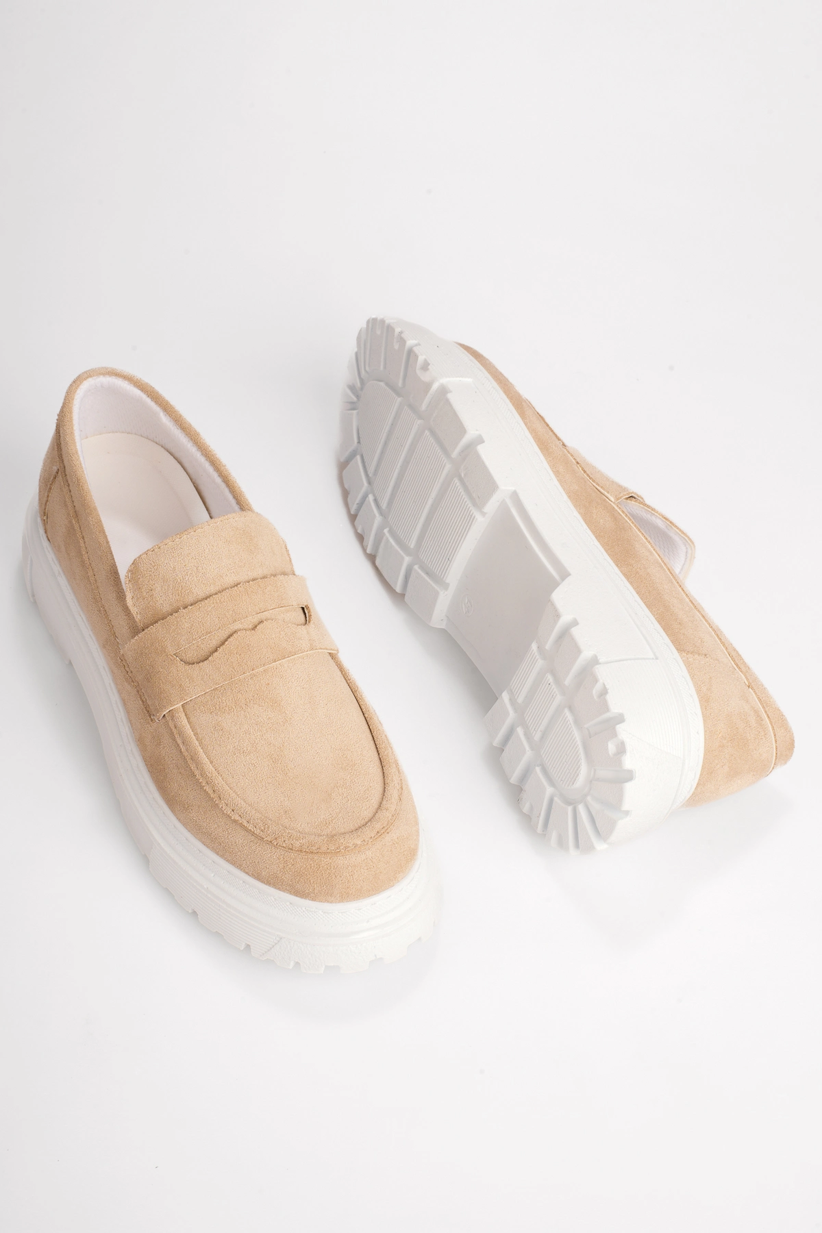 ZRK-X11 Premium Bej Süet Erkek Loafer