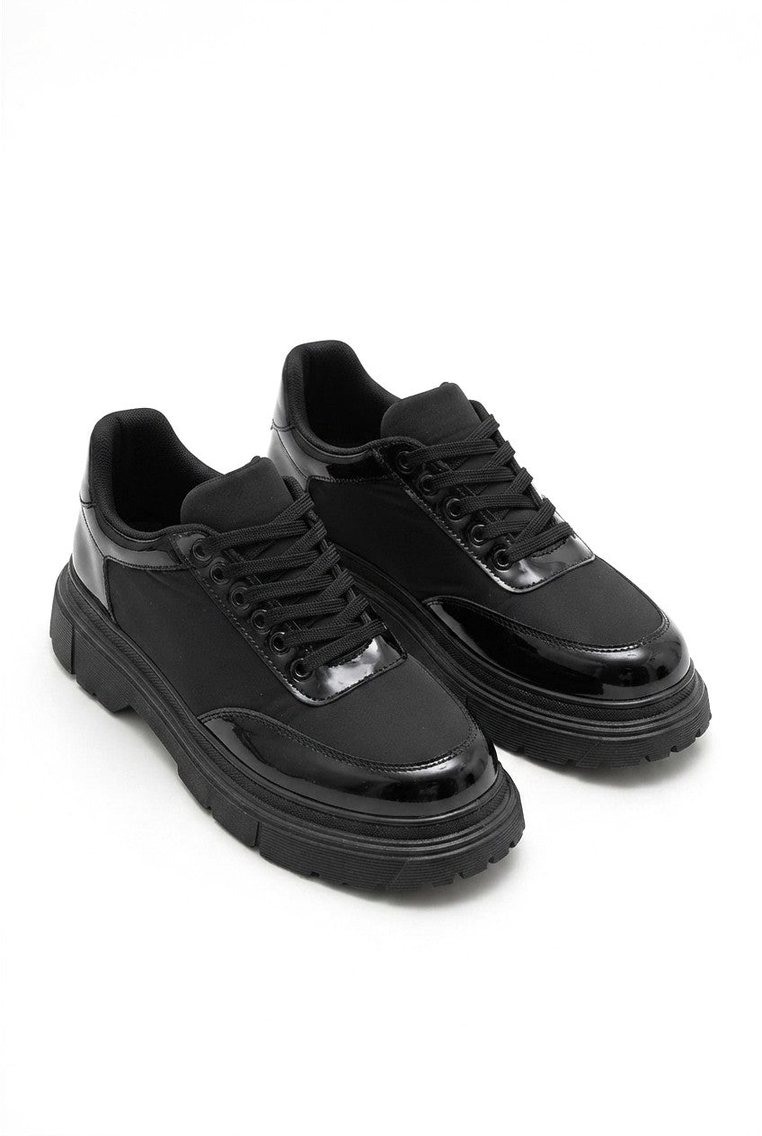 ZRK-X201 High Quality Black Patent Parachute Daily Casual Classic Men's Shoes