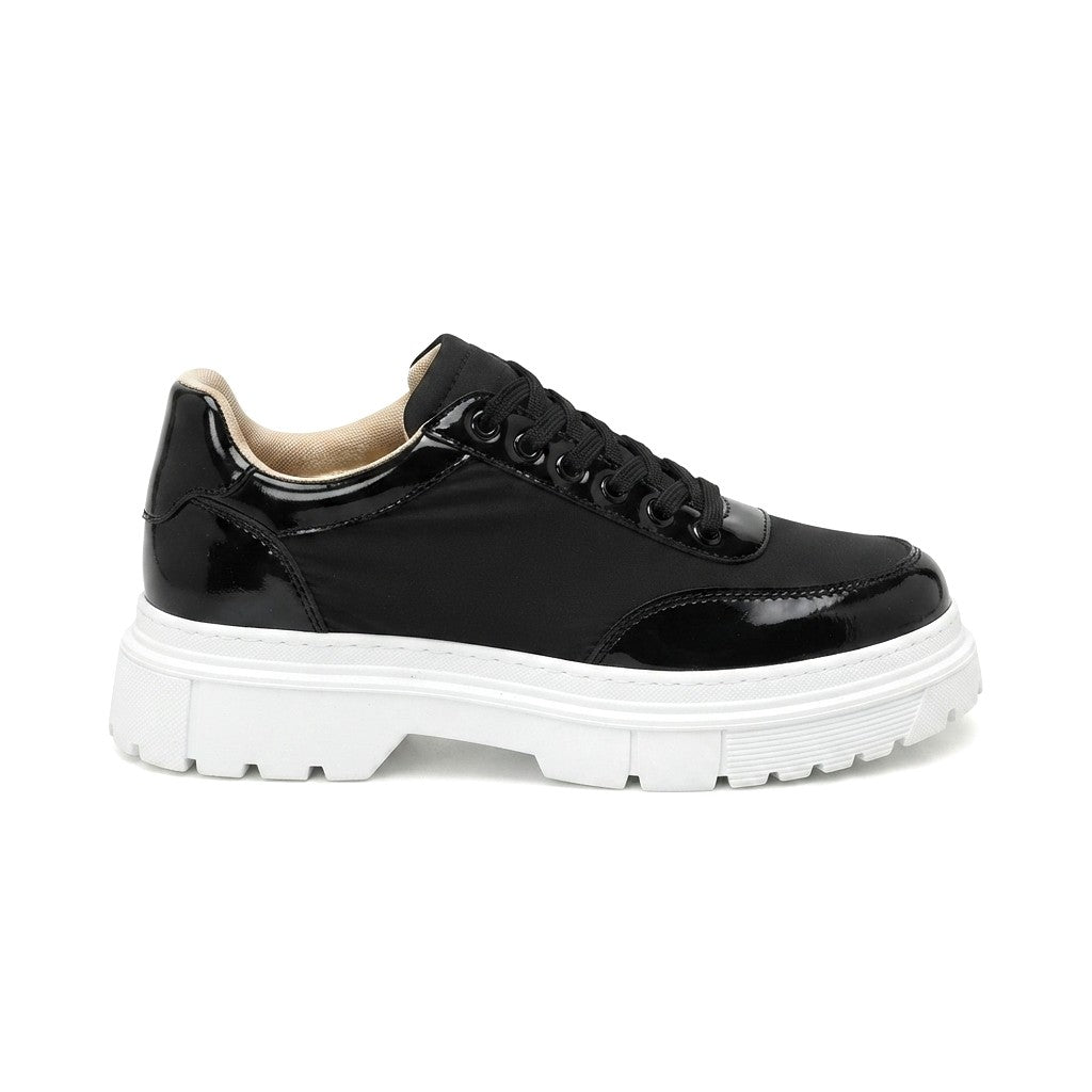 ZRK-X201 High Quality Black and White Patent Leather Parachute Daily Casual Classic Men's Shoes
