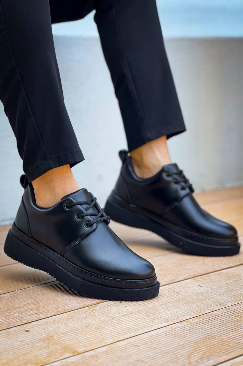 ZR-X3 Siyah Bağcıklı Günlük Erkek Casual Ayakkabı