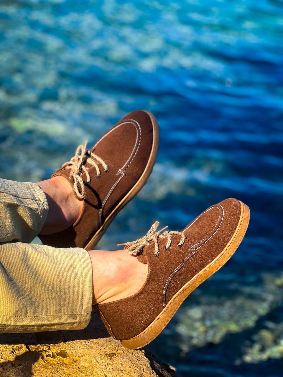 ZRK-X5X Premium Kahve Süet Bağcıklı Günlük Erkek Loafer