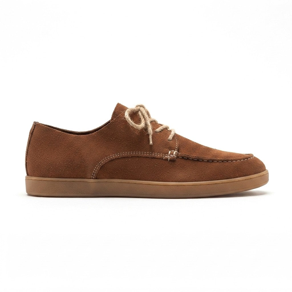 ZRK-X5X Premium Kahve Süet Bağcıklı Günlük Erkek Loafer