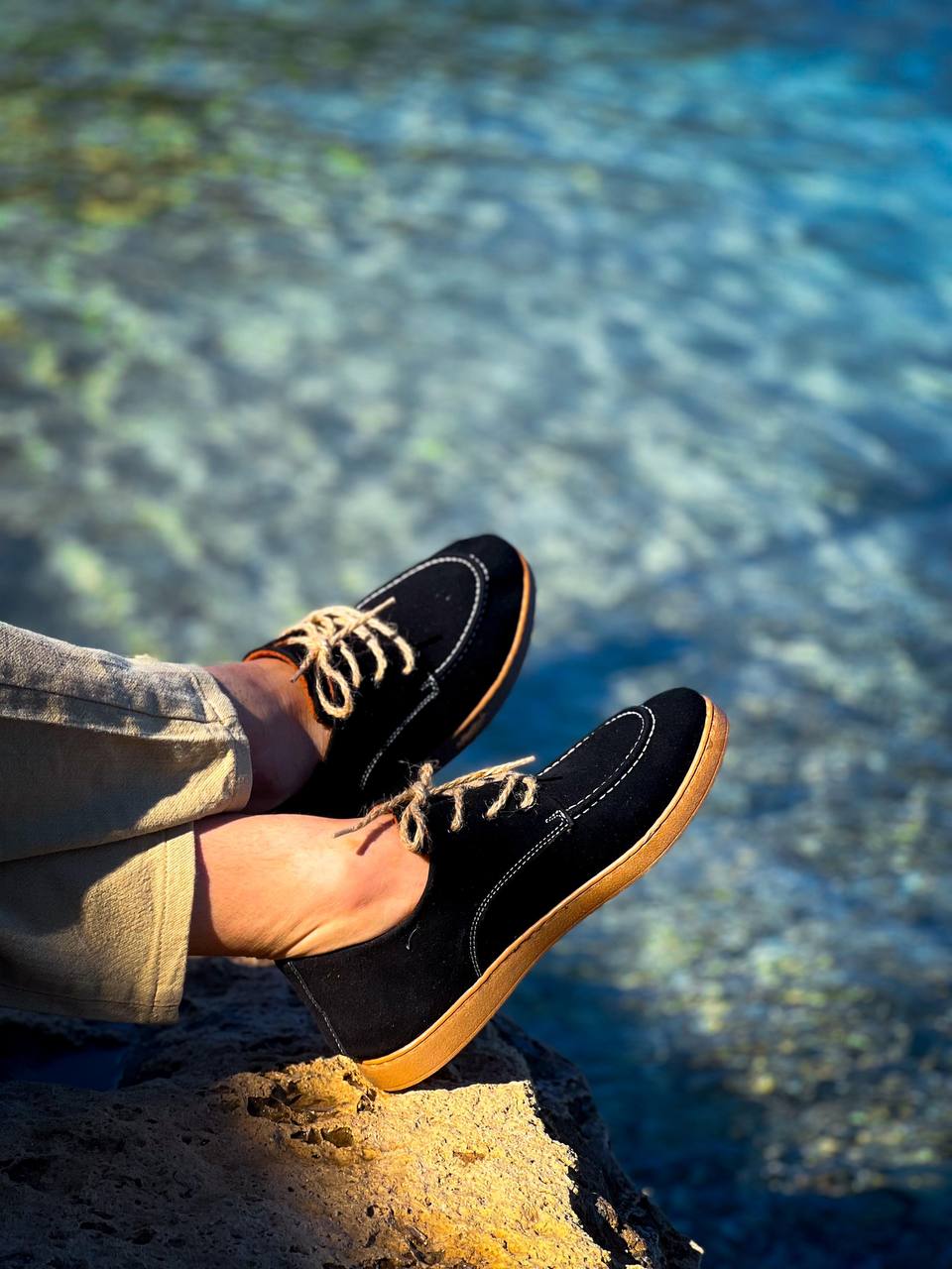 ZRK-X5X Premium Siyah Süet Bağcıklı Günlük Erkek Loafer