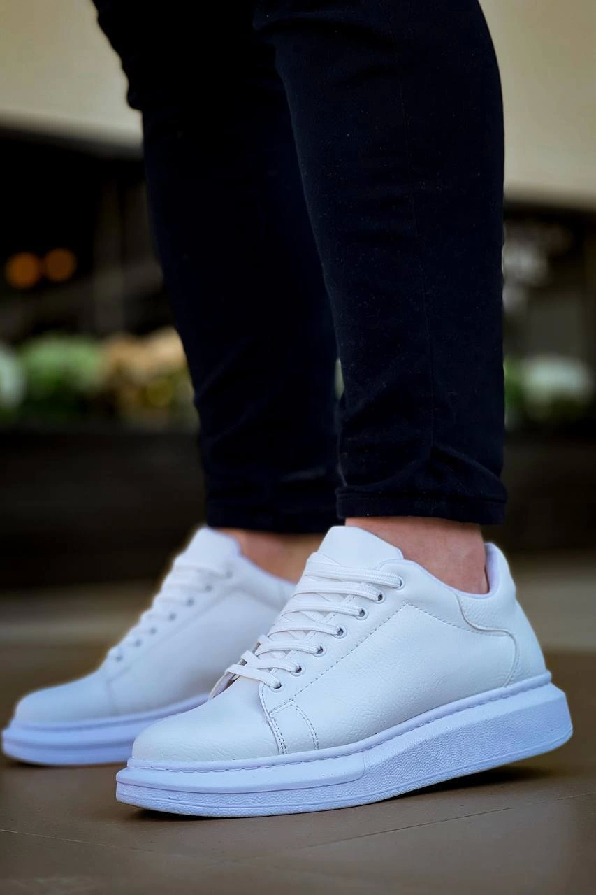 ZRN-X500 Bağcıklı Casual Günlük Erkek Sneaker Beyaz