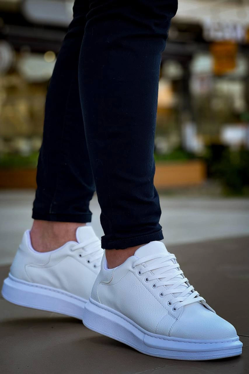 ZRN-X500 Bağcıklı Casual Günlük Erkek Sneaker Beyaz