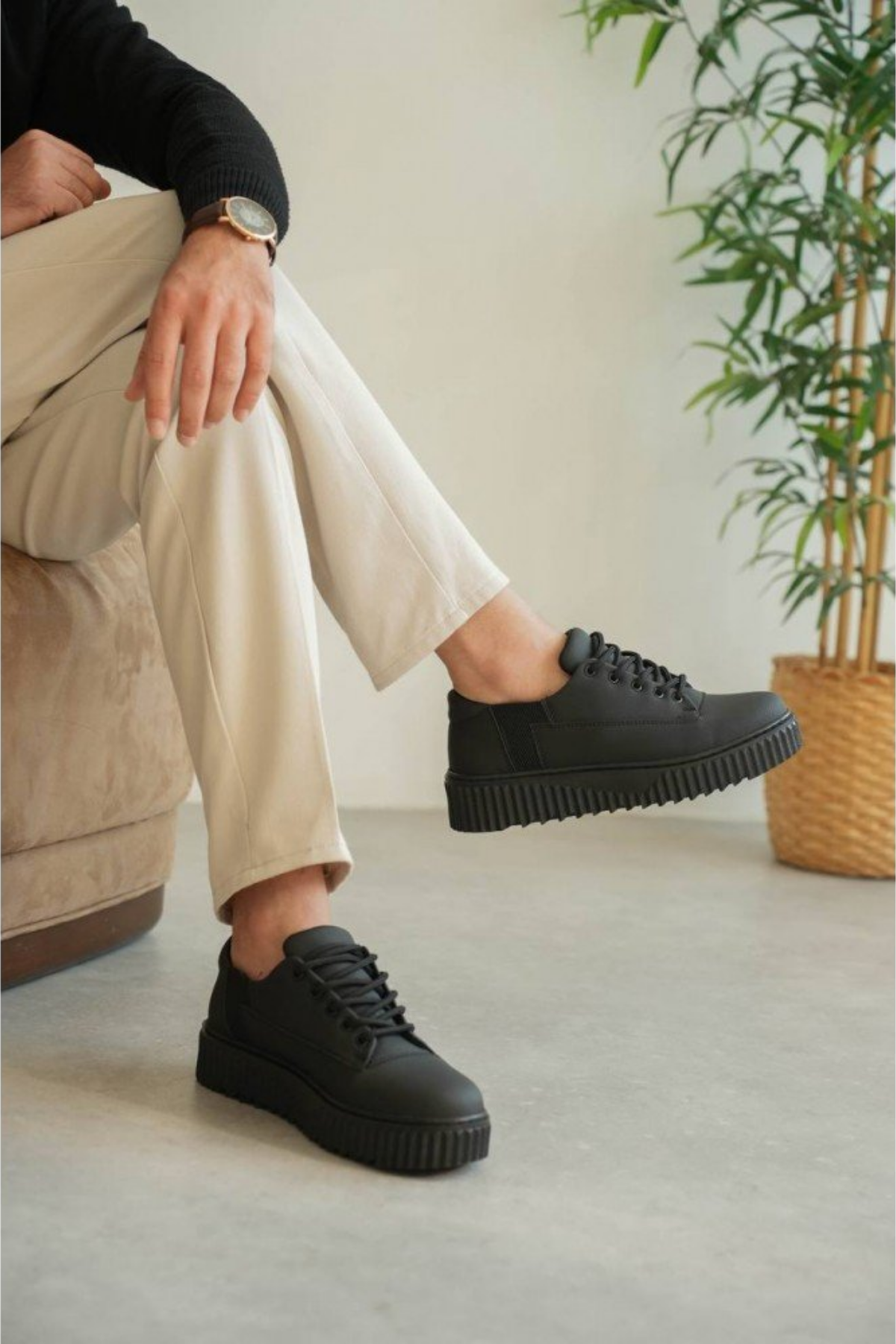 ZRK-X516 Premium Siyah Günlük Erkek Ayakkabı