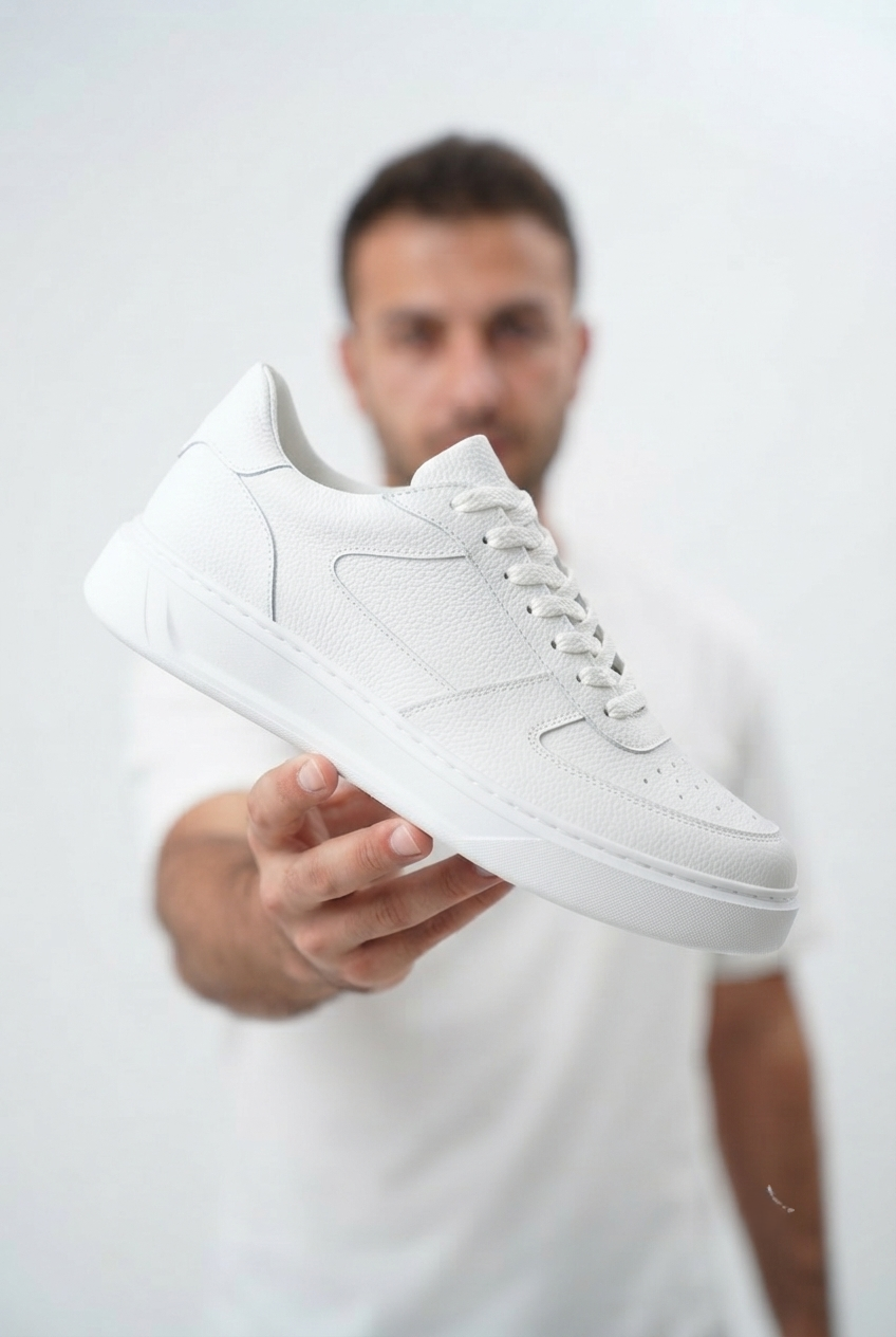 ZRK-X9 Yüksek Kalite Kalın Taban Beyaz Force Erkek Sneaker
