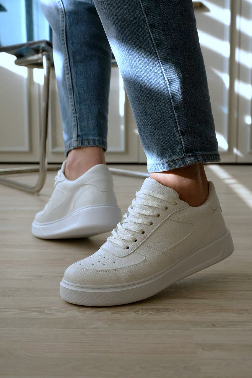 ZRK-X9 Yüksek Kalite Kalın Taban Beyaz Force Erkek Sneaker