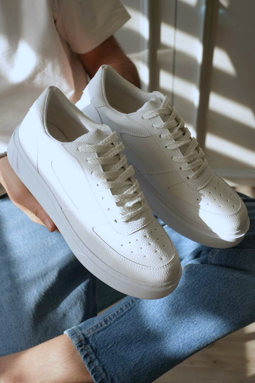 ZRK-X9 Yüksek Kalite Kalın Taban Beyaz Force Erkek Sneaker