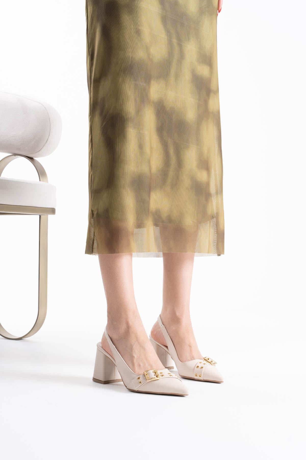 Keira Premium Beige Skin Women's High Heels