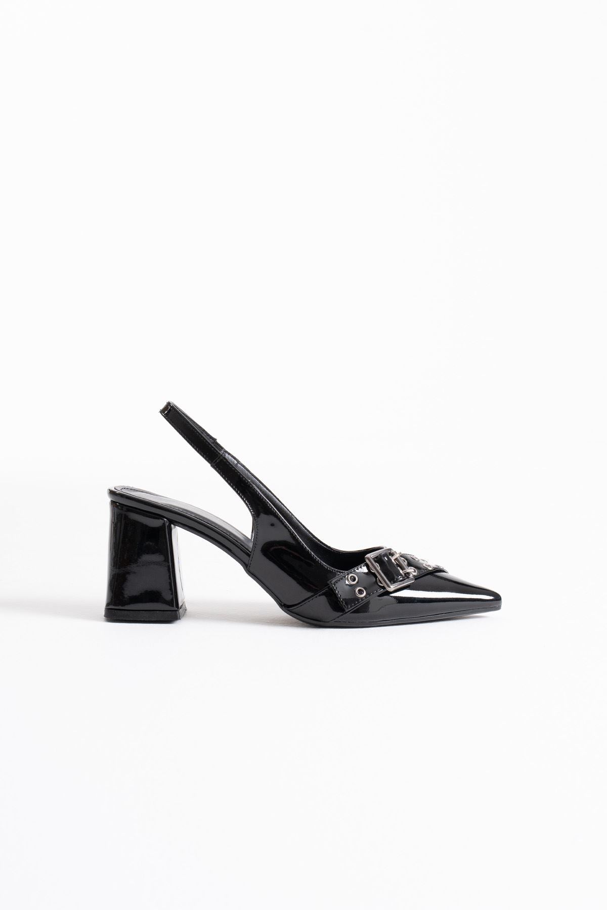 Keira Premium Black Patent Leather Women's High Heels
