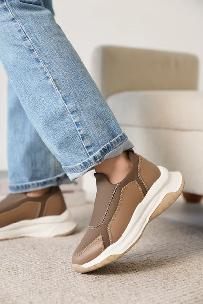 Kendy Premium Vizon Streç Detaylı Kadın Sneaker