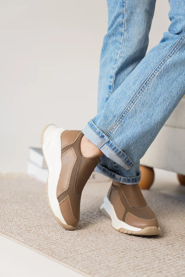 Kendy Premium Vizon Streç Detaylı Kadın Sneaker