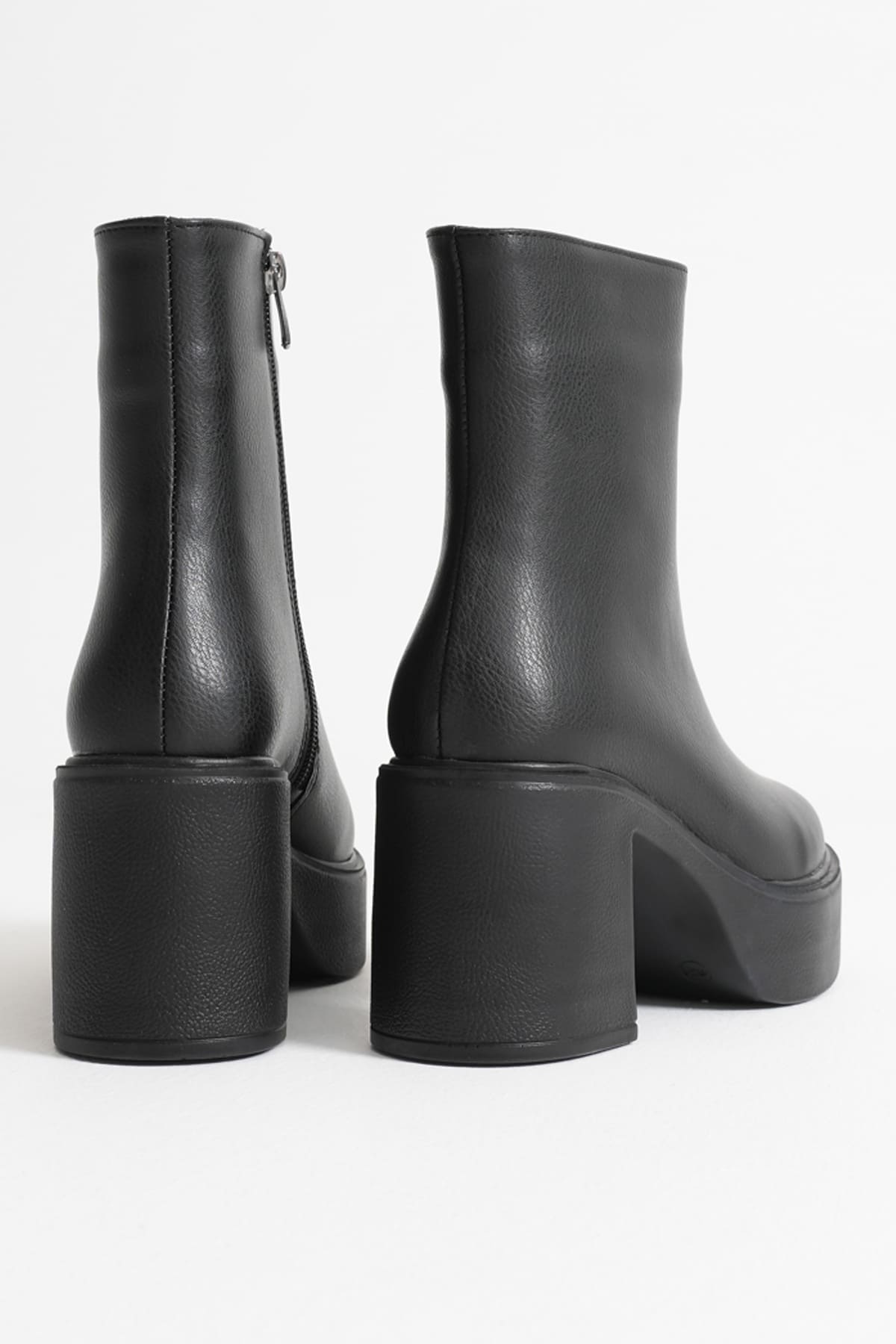 Katy Premium Women's Black Block Heel Boots