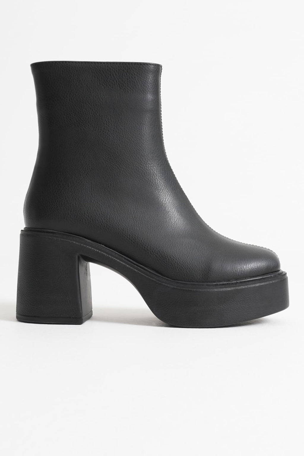 Katy Premium Kadın Siyah Blok Topuklu Bot