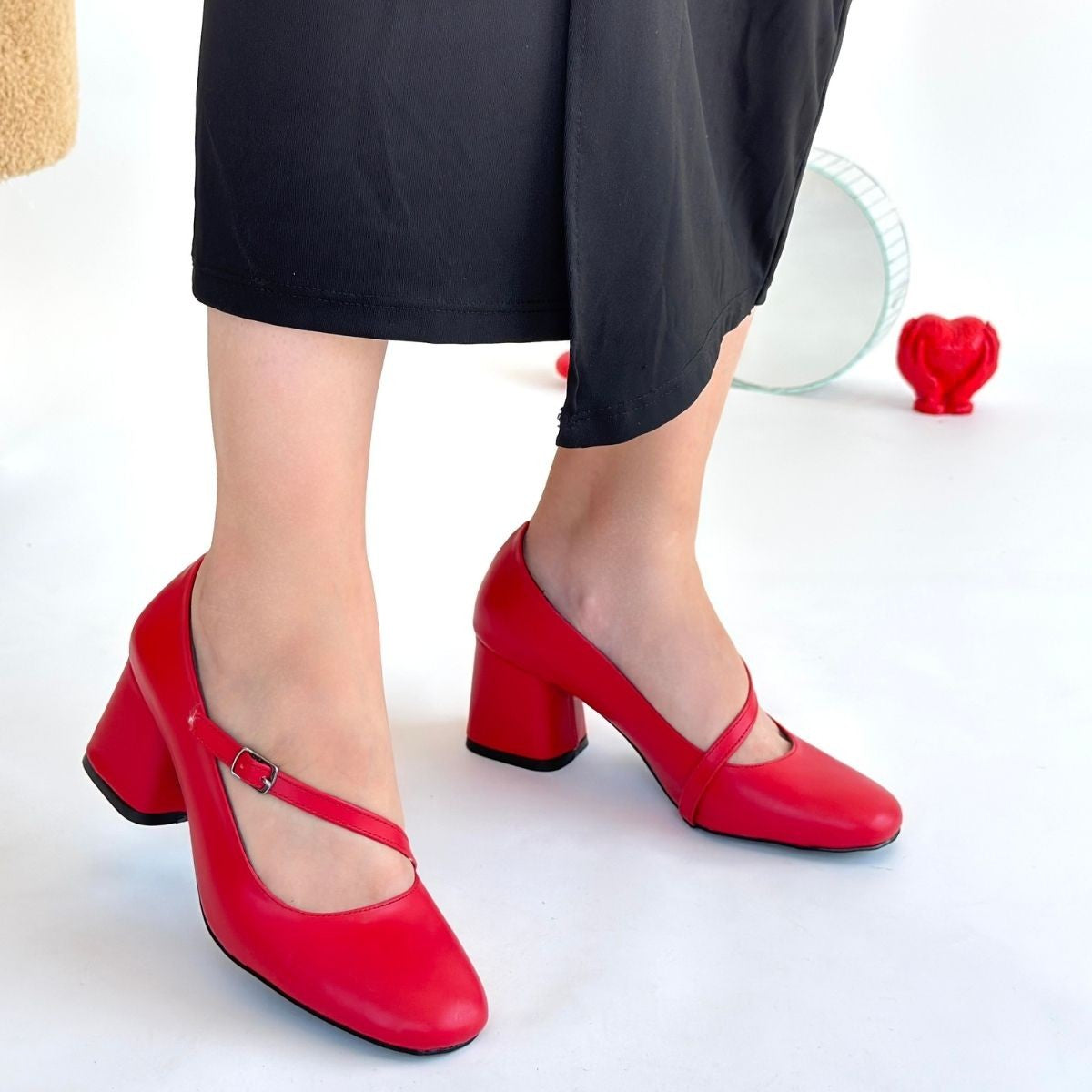 Kier Red Women's High Heels 