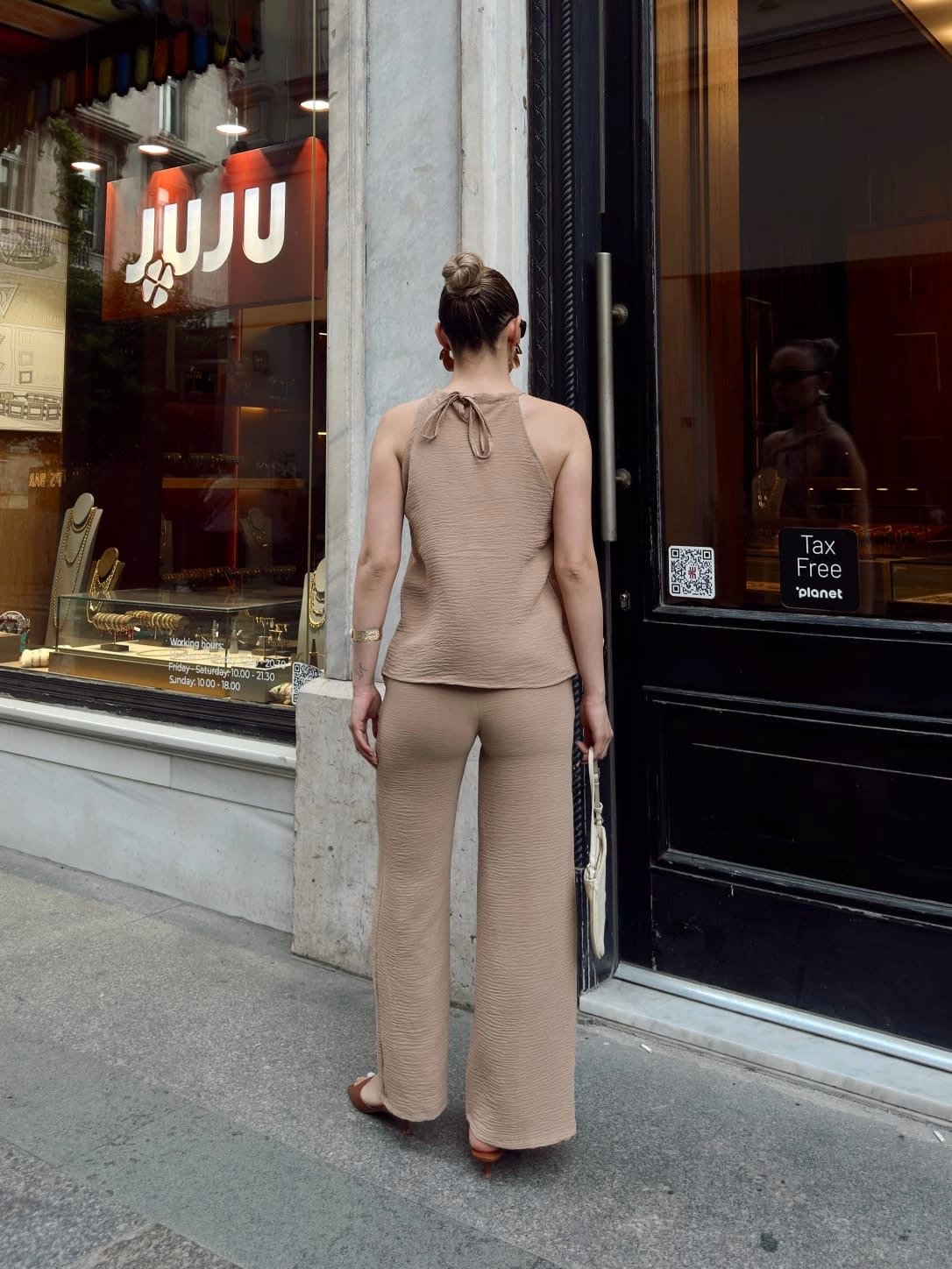 Double Breasted Suit Ayrobin Beige