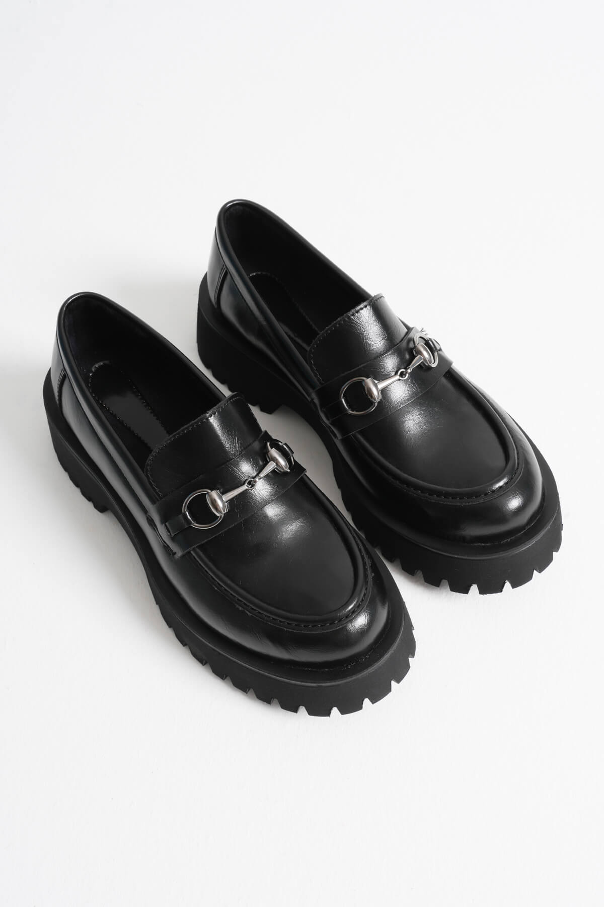 Doria Premium Toka Detaylı Siyah Günlük Loafer