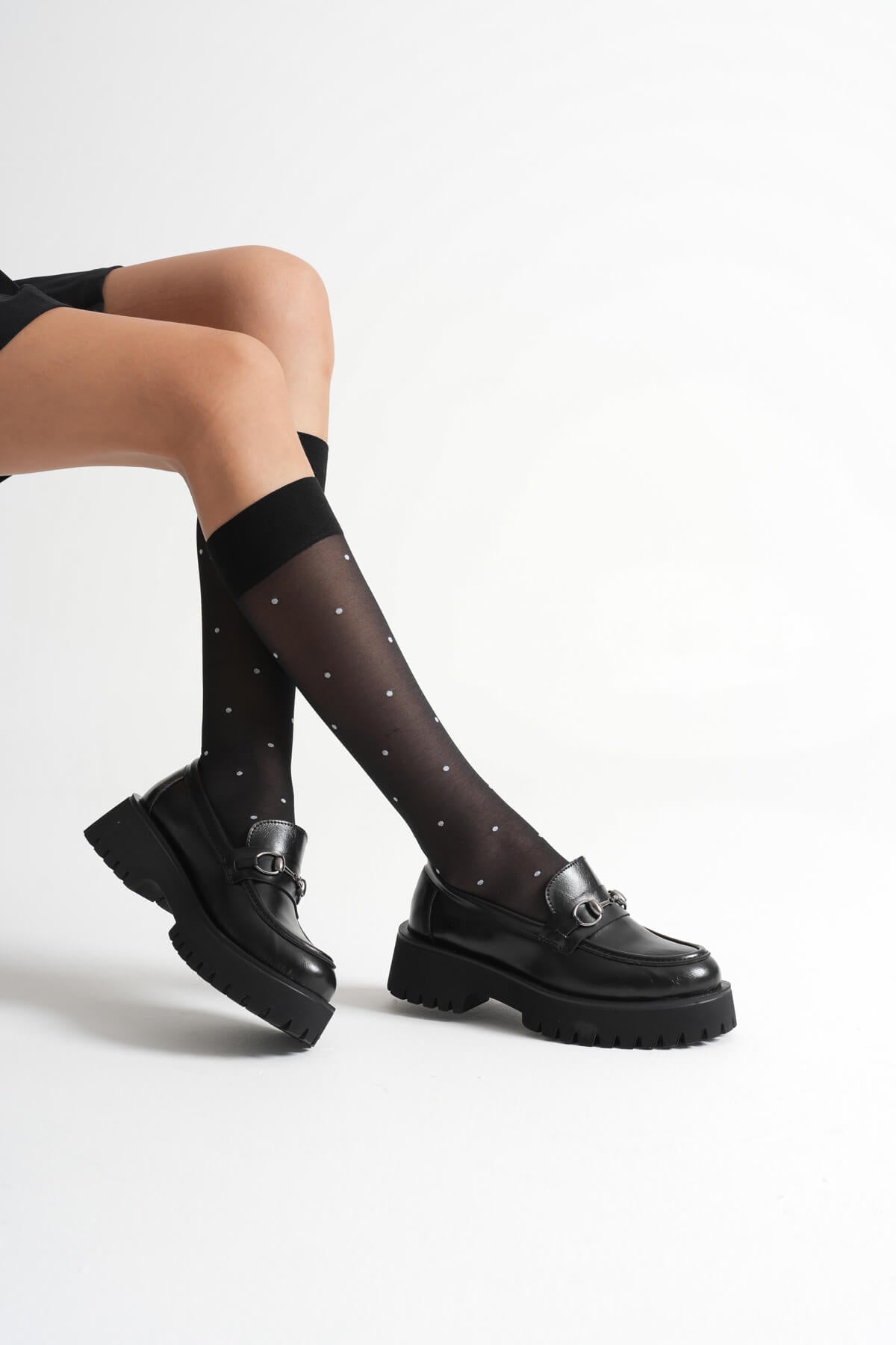 Doria Premium Toka Detaylı Siyah Günlük Loafer