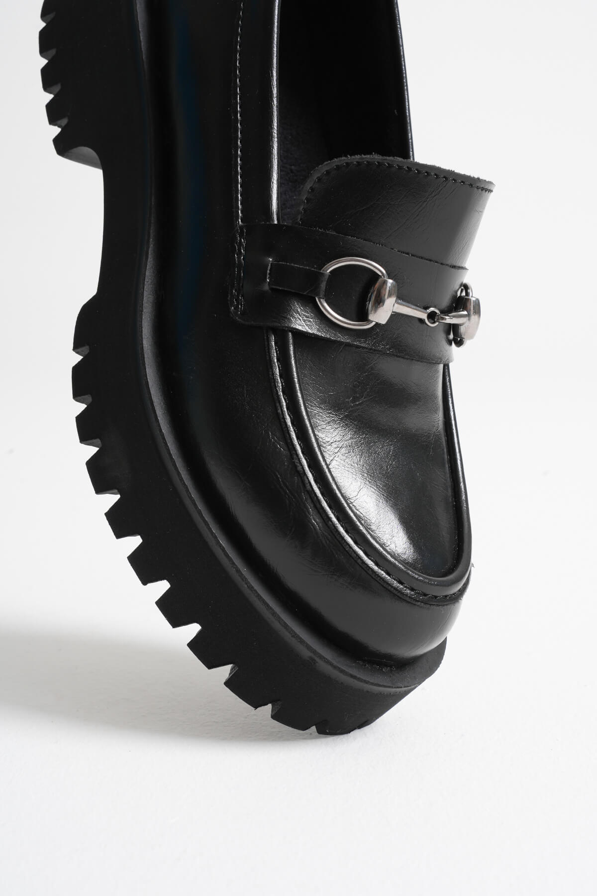 Doria Premium Toka Detaylı Siyah Günlük Loafer
