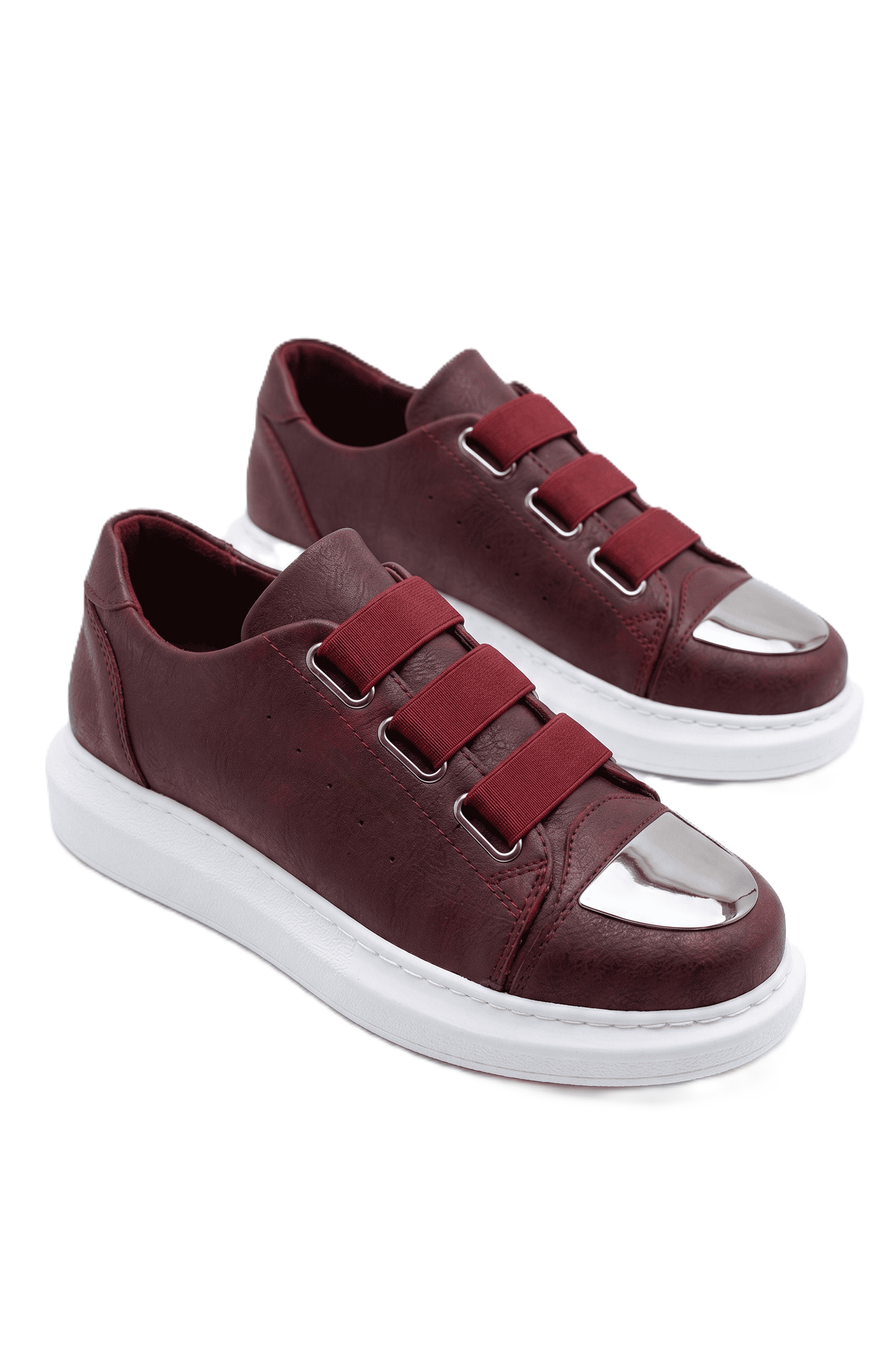 Latakia Premium Lastikli Erkek Günlük Sneaker Bordo