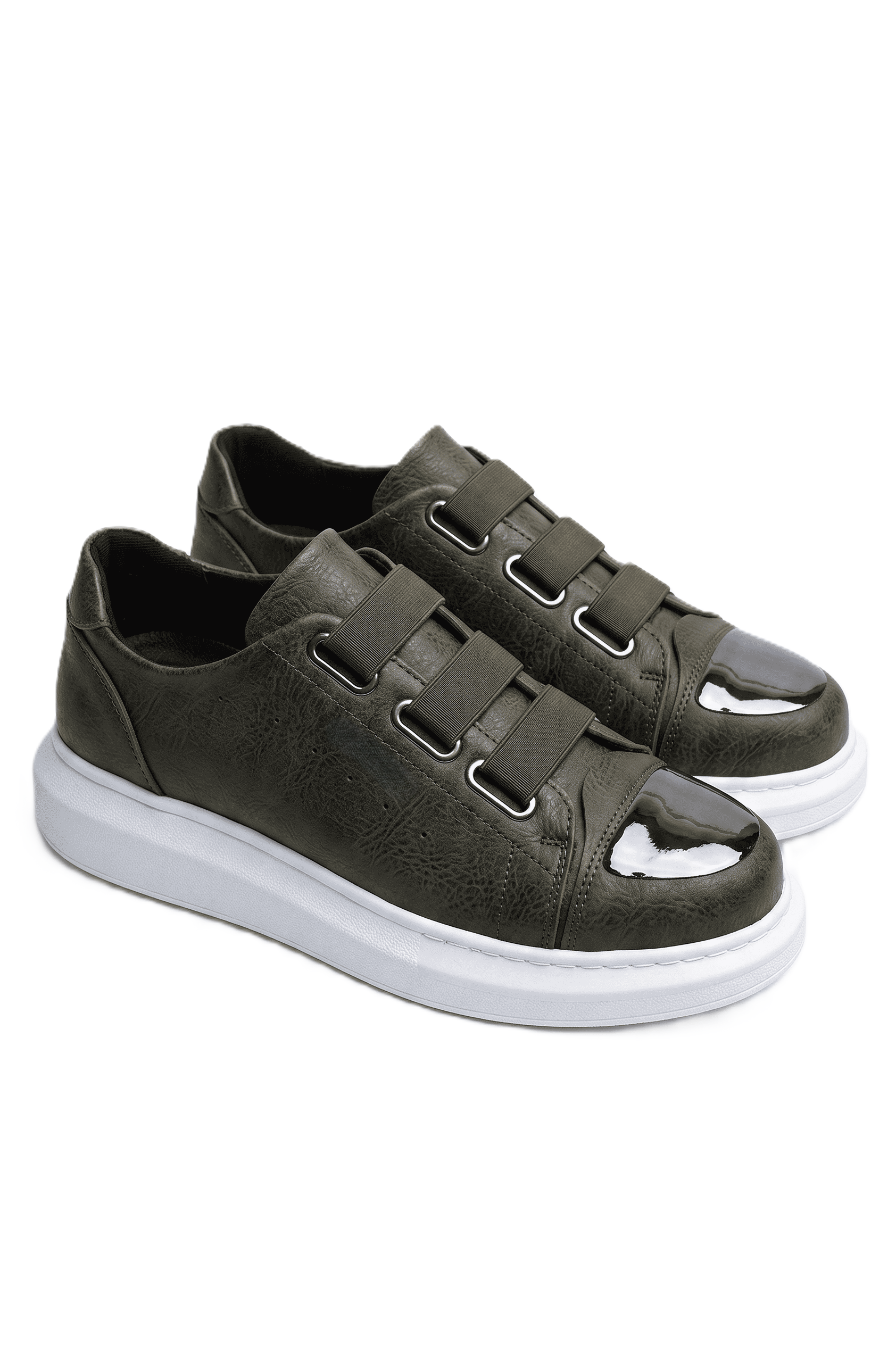 Latakia Premium Lastikli Erkek Günlük Sneaker Haki