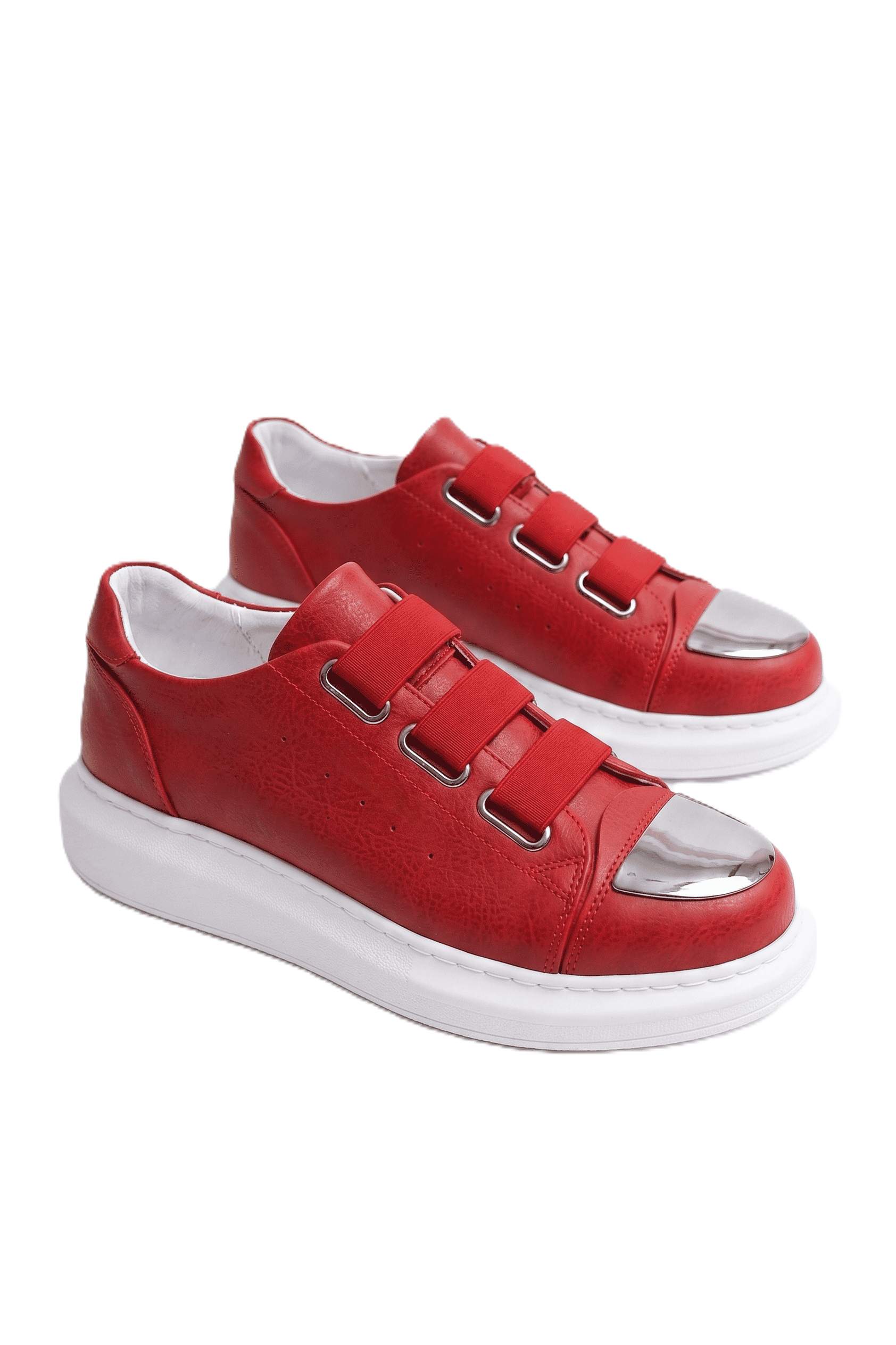 Latakia Premium Lastikli Erkek Günlük Sneaker Kırmızı