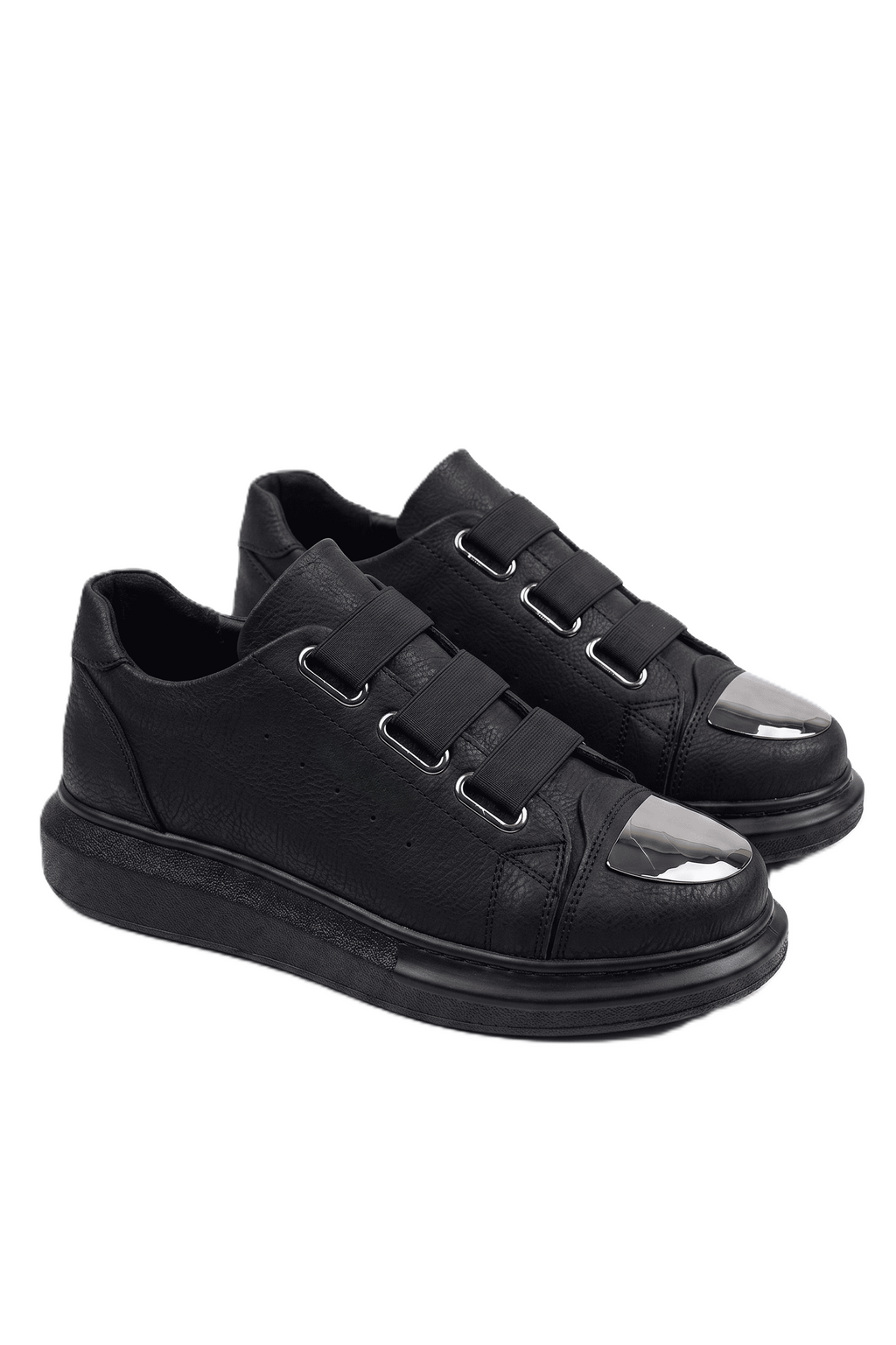 Latakia Premium Lastikli Erkek Günlük Sneaker Siyah