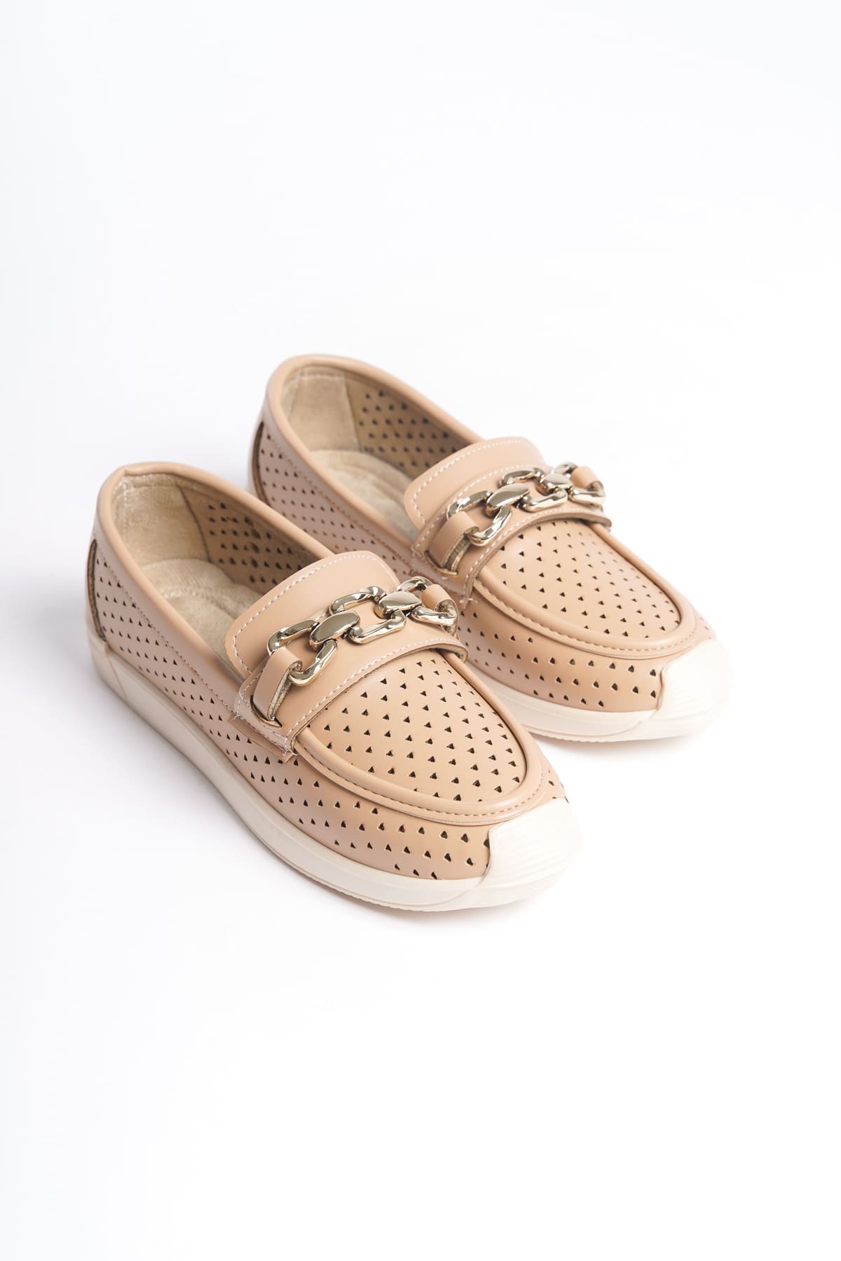 LAYLA Laceless Heart Patterned Women's Orthopedic Ballerina