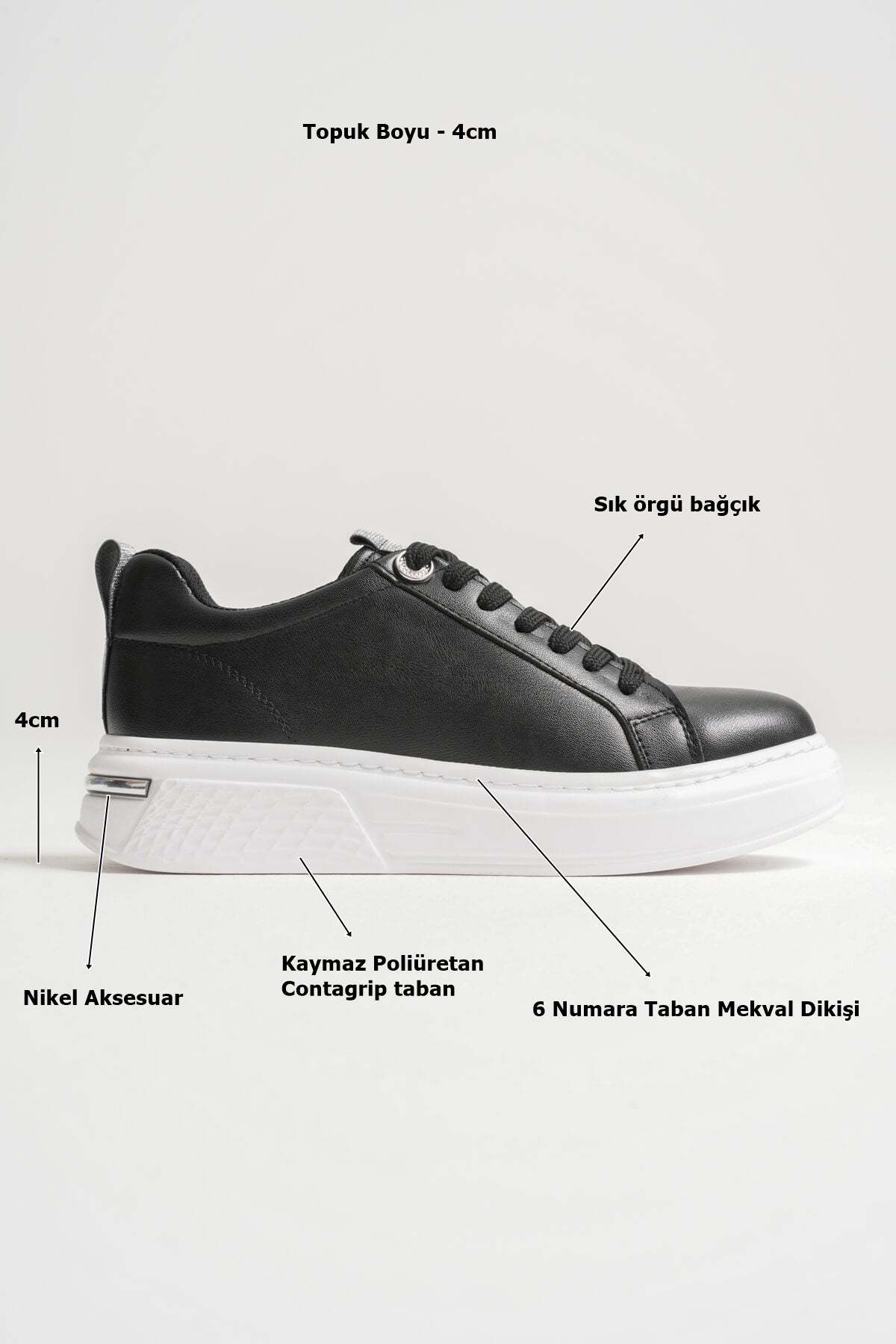 Liza Premium Women's Stylish Casual Black Sneakers