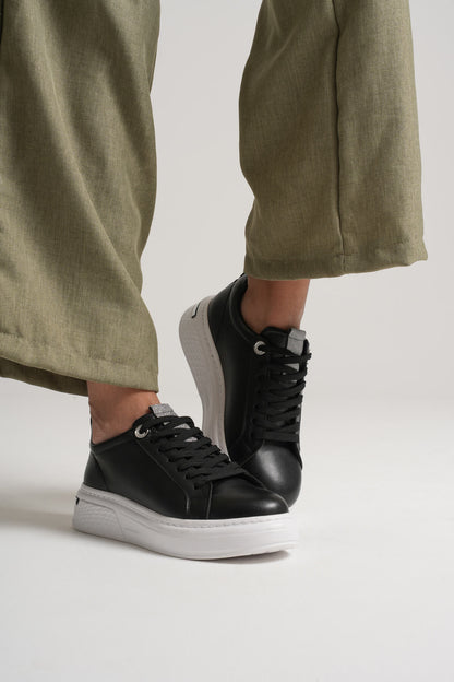 Liza Premium Women's Stylish Casual Black Sneakers