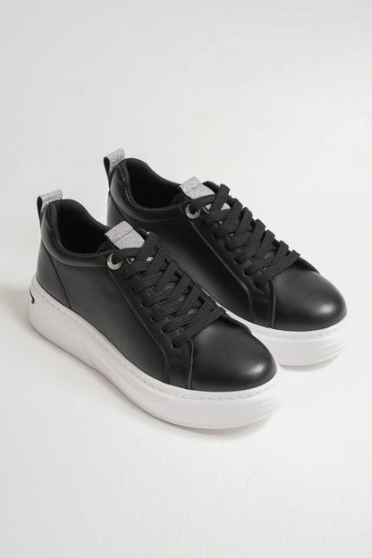 Liza Premium Women's Stylish Casual Black Sneakers