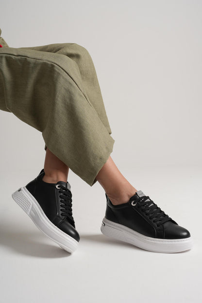 Liza Premium Women's Stylish Casual Black Sneakers