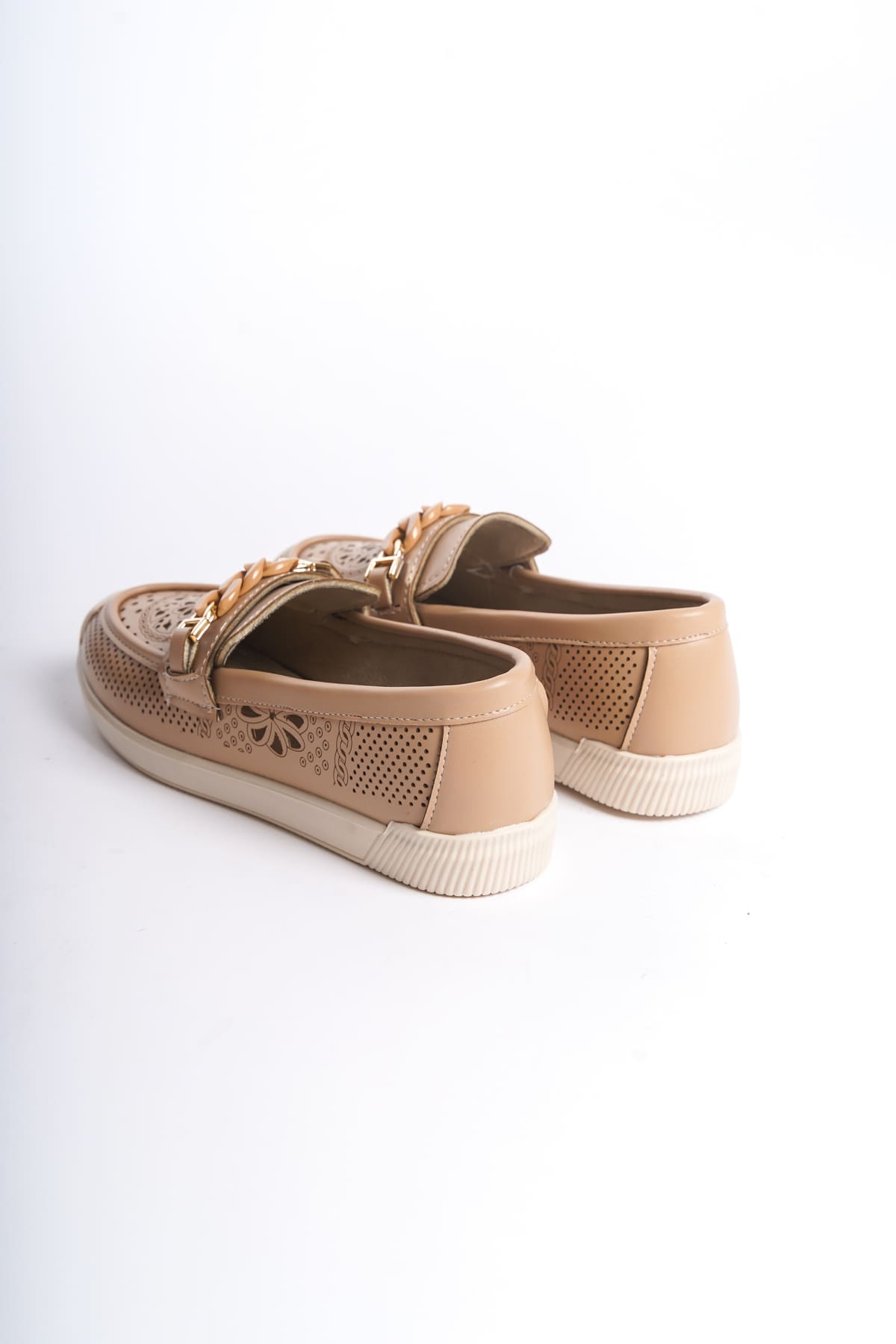 LIZY Laceless Orthopedic Comfortable Floral Patterned Ballerina Mother's Shoes - Ten