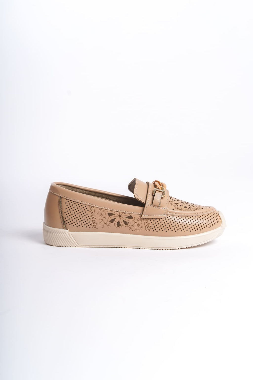 LIZY Laceless Orthopedic Comfortable Floral Patterned Ballerina Mother's Shoes - Ten