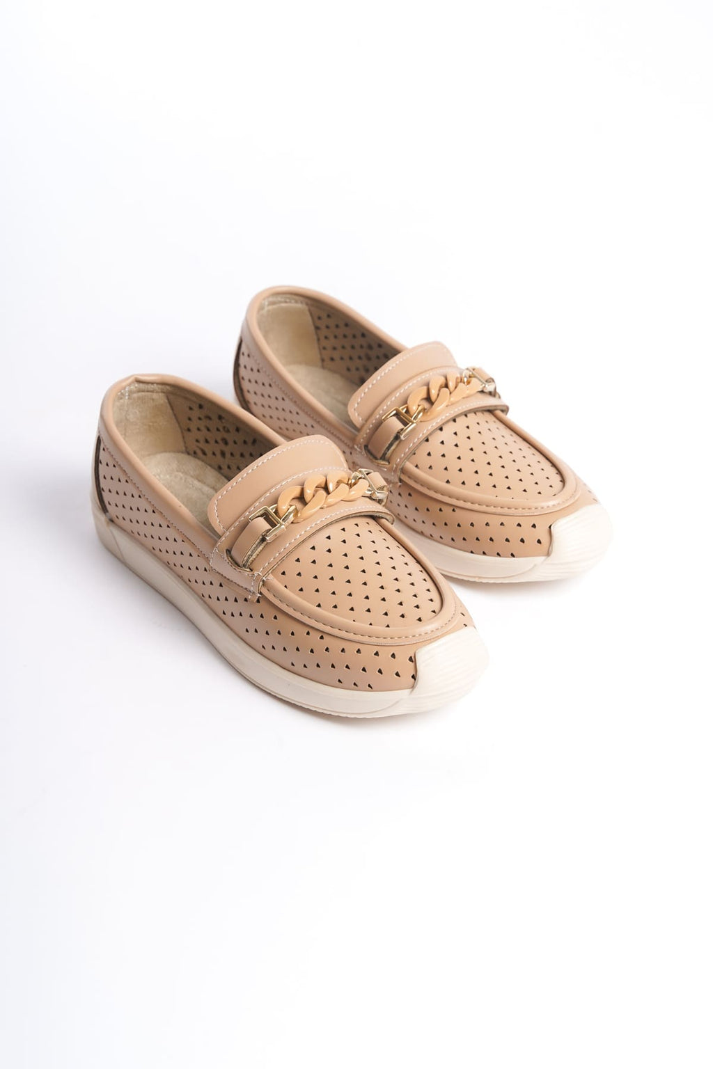 LIZY Laceless Orthopedic Comfortable Heart Patterned Ballerina Mother's Shoes - Ten