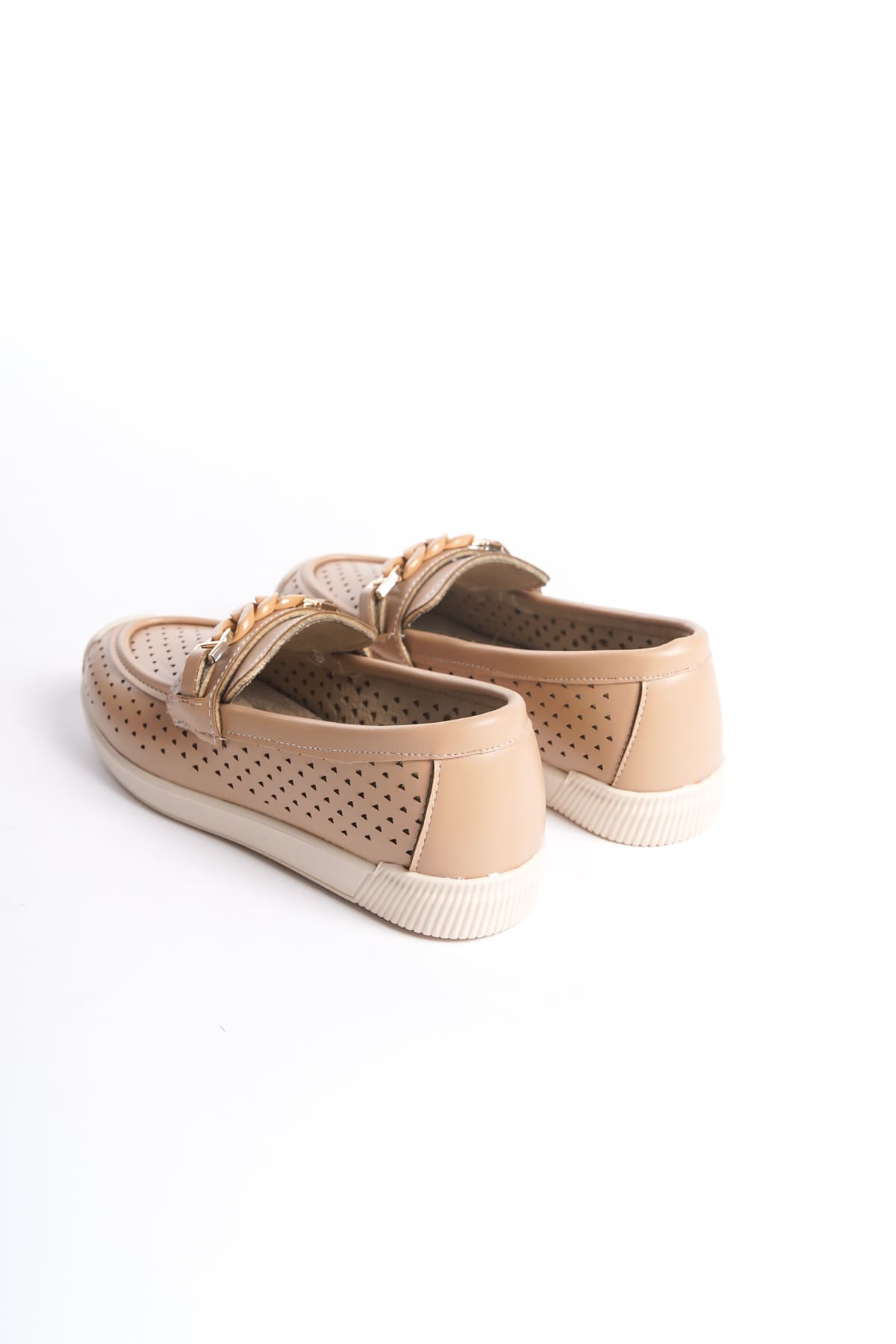 LIZY Laceless Orthopedic Comfortable Heart Patterned Ballerina Mother's Shoes - Ten